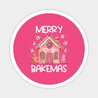 Merry Bakemas - Gingerbread House Christmas Magnet